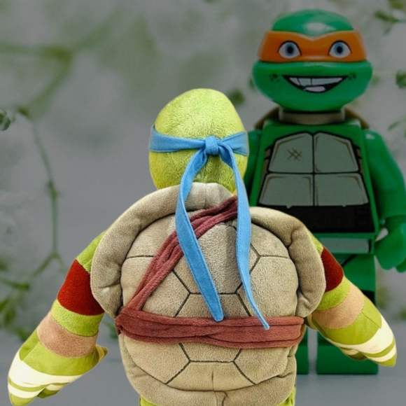 Nickelodeon 2014 Teenage Mutant Ninja Turtles Leonardo 24" Plush Doll Animal - Picture 7 of 9